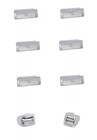 Chrome Plastic A c Vents For Freightliner Cascadia 2008 And Newer 8 Pieces Set