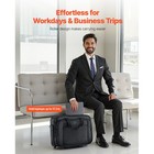 Rolling Laptop Bag 17 3 Inch Wheeled Computer Bag For Work Women   Men