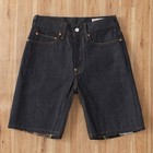 Evisu Men s Blue Denim Shorts     Painted Graphic Back  5-pocket Design
