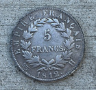 Coin 1812 5 Francs France Napoleon