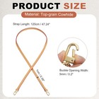 Genuine Leather Purse Strap  47 2x0 39 Inch Shoulder Bag Strap  Tan