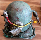 Diving Divers Helmet Japanese Antique Scuba Mask Vintage Metal Japan
