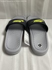 Nike Benassi Jdi Wolf Grey Volt Black Men s Slide Sandals Size 7 Nwt