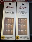 2x kiss Salon  French Nails Size short new      Changeless   