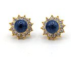Vintage Lee Sands Gemstone Earring Set Interchangeable Post Back Stones