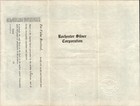 1922 Rochester Silver Corporation Antique Mining Stock Certificate  4845 Nevada