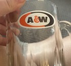 Vintage A w Root Beer Glass Mug Dimpled Heavy Glass Stein All American Food