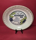 1983 Royal China Co Blueberry Pie Recipe Plate Baking Country Harvest Ironstone