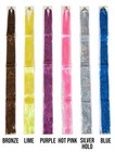 Festival Hair Tinsel Bundle 6 Colors 24 Inch - New Glitter Extensions