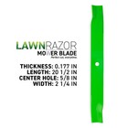 Lawnrazor Blade For Ariens Gravely Ikon 60 09659200 60-inch High Lift 3 Pack