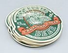 Lot 10 Vintage Moosehead Canadian Lager Beer Coasters Cardboard Barware Brewery