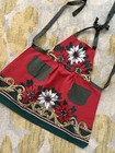Handmade Christmas Holiday Full Apron Upcycled From Vintage Linens
