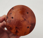 Vintage Wood Trinket Jewelry Box Round Dome Shape Decor Vanity Desk