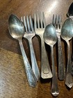 Flatware Miss Matched Silver-plated Flatware Lot Of 10 Child   Mixed Patterns
