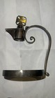 Antique English Sterling Silver Sanctuary Lamp Holder     No Glass Cup