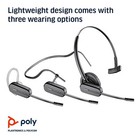 Plantronics - Cs540 Wireless Dect Headset  poly  - Single Ear  mono  Convertible