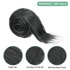 Faux Fur Fabric Precut Strips  59x2 Inch For Diy Crafts Christmas  black 