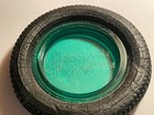 Vintage Goodrich Silvertowns Green  Glass Tire Ashtray Tire Is Brittle