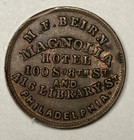 1864 Civil War Merchant Token  M f  Beirn  Philadelphia  Pa 