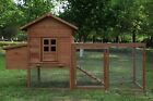 Outdoor  80   Wooden Chicken Coop Nest Box Hen House Poultry Pet Hutch Garden