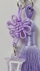 Korean Traditional Tassel Keychain Ceramic Style Charm Souvenir Gift Purple