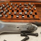 Vintage Schmidt Steel Stamps Letters Stencils 121 Letters Mecco Safety 