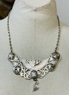 Vintage Egyptian 900 Silver Cleopatra Necklace Hallmarked