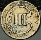 1852 Three Cent Silver Piece Trime 3c Type 1 Ungraded Us Coin Cc31388