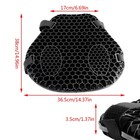 Motorcycle Honeycomb Gel Seat Comfort Cushion Pillow Pad Relief Pressure Cover