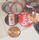 Coors Banquet Beer Pins - Vintage 1970s Round Pin Backs - Lot Of 24