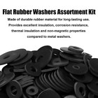 50 Or 220 Pcs Flat Rubber Washers Assortment Kit black Rubber Flat Washer Rubber