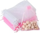 100pcs Organza Wedding Party Favor Decoration Gift Candy Sheer Bags Pouches