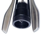 Casamoda Large Wing Corkscrew Wine Bottle Opener Silver Black Metal Bar Tool