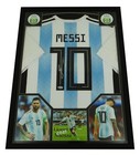 Lionel Messi Autographed Adidas Argentina World Cup Jersey Framed W  Bas Coa
