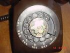 1985 Brown Itt Rotary Dial Telephone