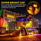 Trailer Truck Side Marker Led Lights Oval Amber Clearance Light Rv Camper Parts   