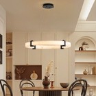 24  Led Marble Pendant Light Hanging Chandelier Finish Ring Ceiling Lamp Fixture