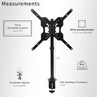 Vivo Ultra Wide Screen Tv Desk Mount Up To 55  Full Motion Television Stand