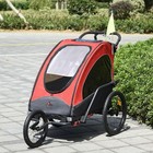 Aosom Bike Trailer For Kids 3 In1 Foldable Child Jogger Stroller Baby Stroller T