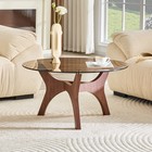 31 5  Glass Coffee Table mid-century Modern Style ideal As A Centerpiece For Liv