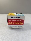 Vintage Keystone Plastiglide Chair   Table Tips Size         Only 7  1 Is Missing