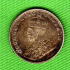 1919 Ef Kgv India Silver 1 4 Rupee Coin