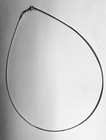 14k White Gold 17  Round Omega 1 5 Mm  6 5 Grams Pendant Chain necklace
