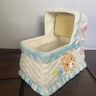 Vintage Rubens Originals Taiwan Nursery Baby Crib Planter storage-music Box