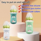Silicone Sleeves For Avent Glass Baby Bottles  4 Pack  Bpa Free  Antibreakage