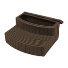 Good Ideas Stora Step Lightweight Plastic Outdoor   Indoor Storage Step  Oak