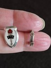 Vintage Future Teachers Of America  fta  Lapel Pin With Torch Attachment Sterlin