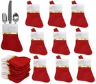  Mini Christmas Stockings  Red  24-pack 