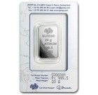 Pamp Suisse Lady Fortuna 20 Gram Platinum Bar - In Assay