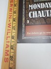 Patty Griffin Concert Poster Original Window Card Country Folk Music Chautauqua